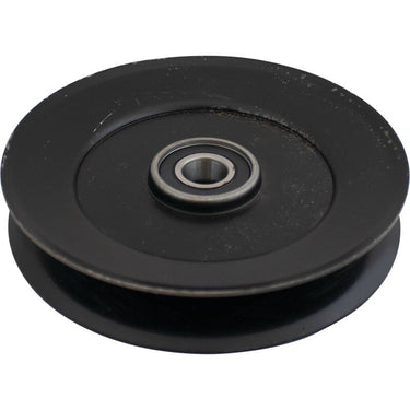 Stens 280-870 V-Idler Pulley for Exmark mowers, OEM-quality replacement part, durable steel construction, black pulley with mounting hole