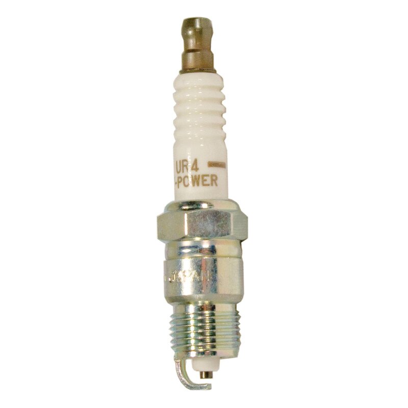 Stens NGK spark plug UR4 04QP, a premium car engine replacement part with visible metal electrode and ceramic insulator.