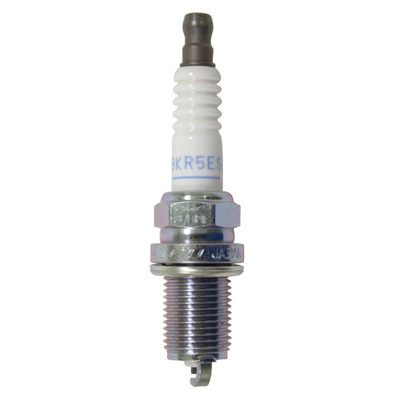 Stens NGK BKR5ES spark plug for small engines, premium quality replacement with metal shell and ceramic insulator.