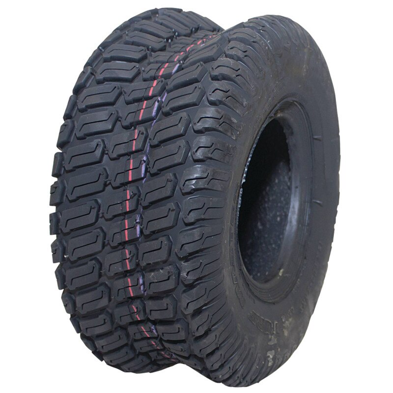 Stens Carlisle Turf Master 15x6.00-6 4-ply tire for lawn mowers, durable traction for outdoor landscaping equipment.