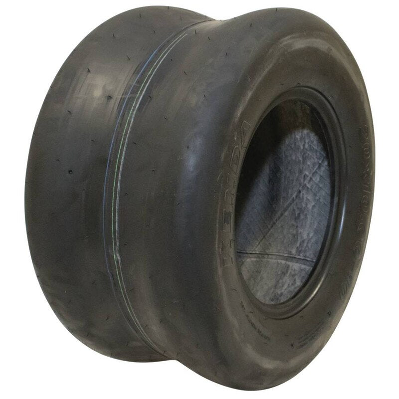Stens Kenda 20x10.00-10 smooth 4-ply ATV and UTV tire with durable performance, shown in a close-up image.