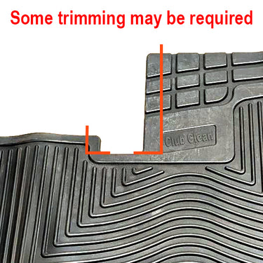 EZGO TXT Floor Mat by Club Clean Heavy Duty with Patented Water Channel System for Golf Cart Owners - Rainier Parts