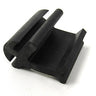E-Z-GO OEM bottom grip for New TXT windshield secure mount on golf carts, visible in black rubber with mounting hardware.